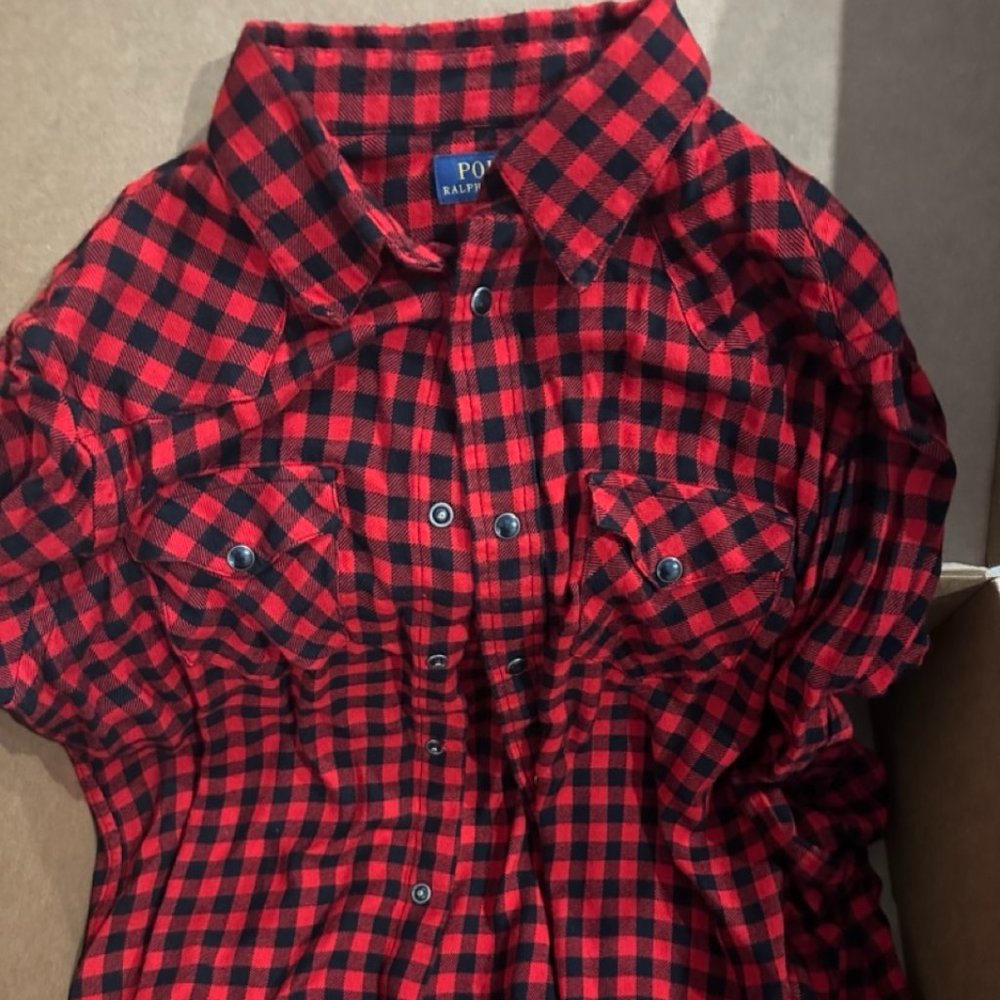 Polo Ralph Lauren - Women's Buffalo Plaid Shirt Size 10